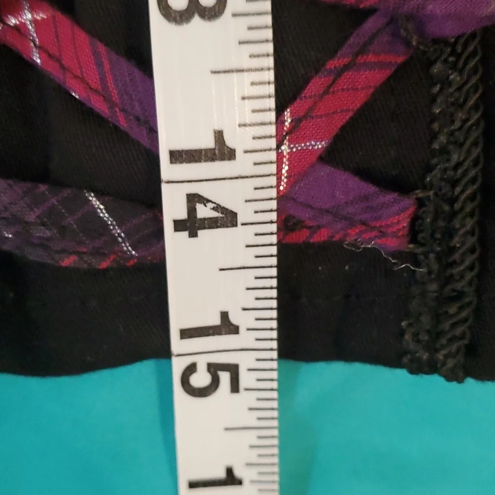 Tripp NYC Corset size XS w/ Red and Purple Plaid accents - Picture 5 of 8